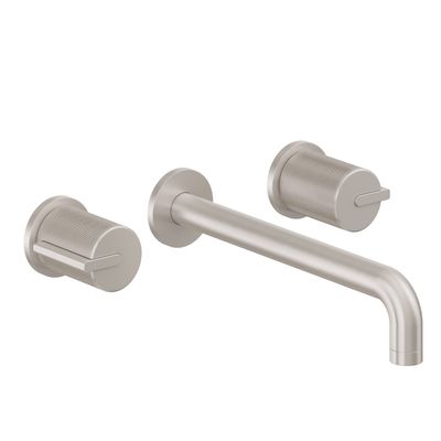 Two Handle Lavatory Wall Faucet Trim Only