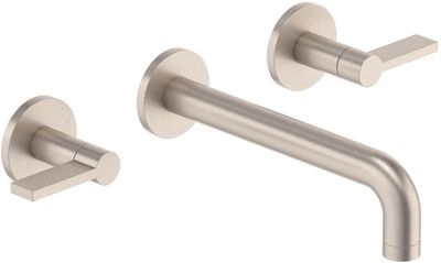 Two Handle Lavatory Wall Faucet Trim Only
