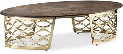 Isidoro oval coffee table