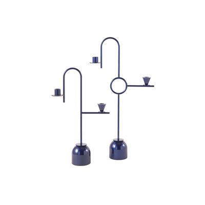 Blue Candleholders