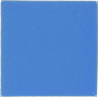 Mexican Talavera Ceramic Solid Tile: Turquoise