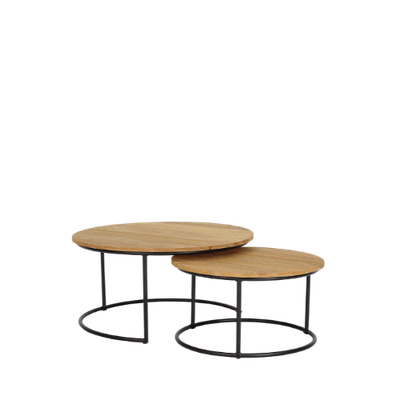 Round Coffee Table Set Of 2
