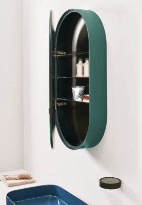 Oval Box mirror, left