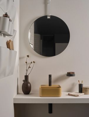 Square washbasin with one hole