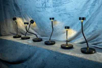 Rivetto Octopus - Modelable leather Led table lamp
