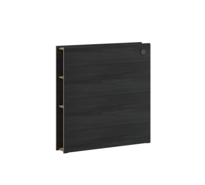 Black Bookshelf Headboard (100 cm)