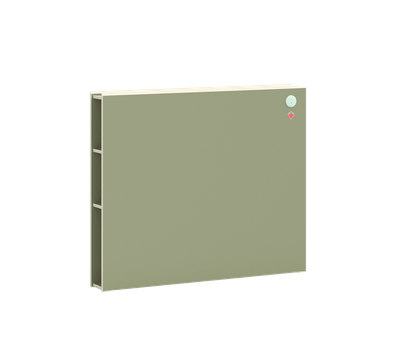 Montes Natural Bookshelf Headboard 120 cm