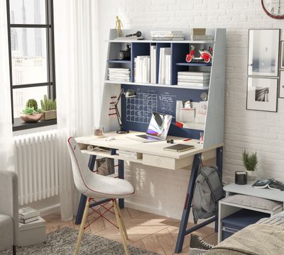 Trio Medium Study Desk (With Tall Study Unit)