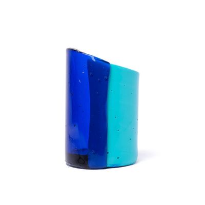 Cut Vase S - Clear Blue, Turquoise