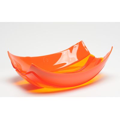 Stripe Basket - Clear Orange, Matt Orange