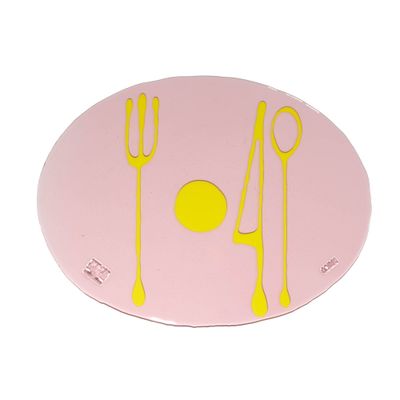 Table-Mates - Clear Antique Pink, Fluo Yellow