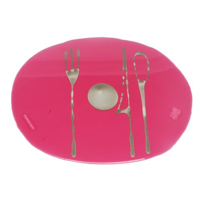 Table-Mates - Clear Fuchsia, Bronze