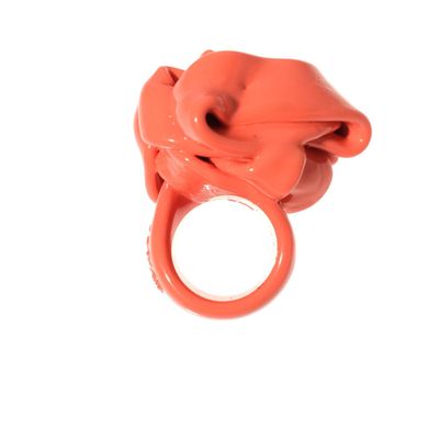 Ribbon Ring 2 - Dark Salmon