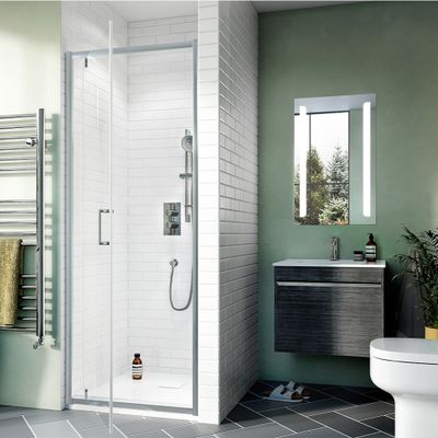 Kai 6 Pivot Shower Door with Side Panel