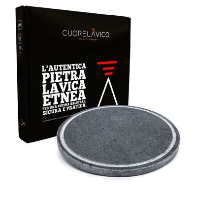 Piastra BBQ Tonda 35cm in Pietra Lavica (per Weber e BBQ)