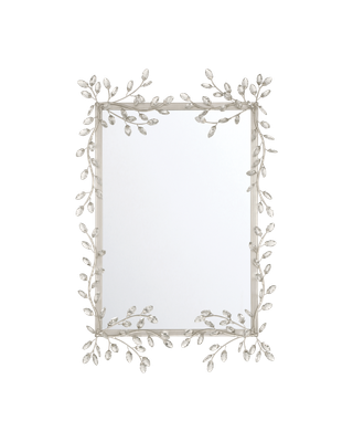 Forget-Me-Not Silver Rectangular Mirror