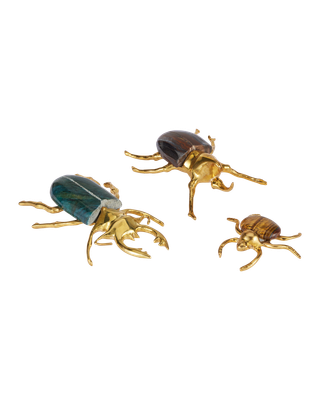 Brass Beetle Colony Set of 3