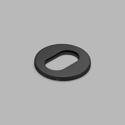 Cylinder escutcheon w/ oval hole - PVD black
