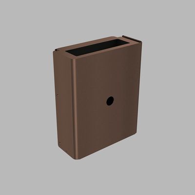 Waste bin, Small - PVD bronze