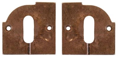 Pair Keyhole escutcheon MG9008 - Bronze Naturel (LB)