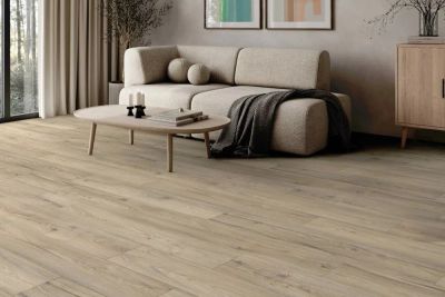 Silver laminate flooring