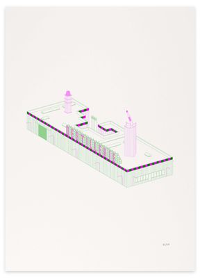 Shop the art print Destillerie by architect M.O. Zitzelsberger