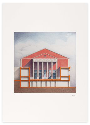 Shop the art print Théâtre de la Ville by architect Charles Vandenhove