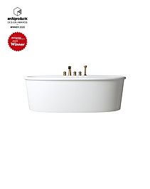 Holiday bathtub without plinth in White Tec Plus