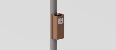Ashtray "Cenerino" for Existing Pole Installation