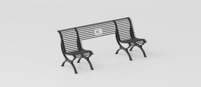 Bench "Clematis Inclusion" for Accessible Urban Furniture