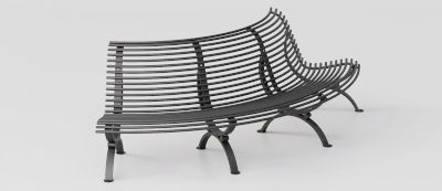 Curved Convex Bench "Clematis" (CAM Compliant)
