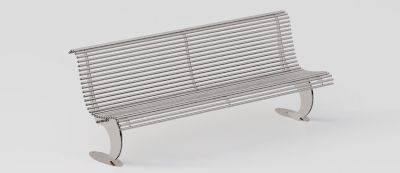 Luxury Bench "Luxe" in AISI 304 Stainless Steel