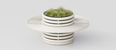 Planter "Azalea" with Integrated Circular Bench