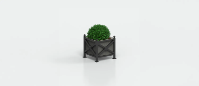 Planter "Orchidea Midi" with Perforated Sheet Metal Walls