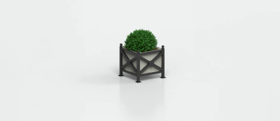 Square Classic Style Planter "Orchidea Midi"