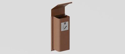 Wall-Mounted Ashtray "Cenerino" with Lid