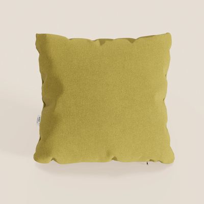 Honey cushion available in various colours made in fabric faux cotton water-repellent