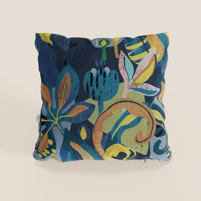 Joy collezione cushions a fantasie multicolor in fabric fresco cotton water-repellent