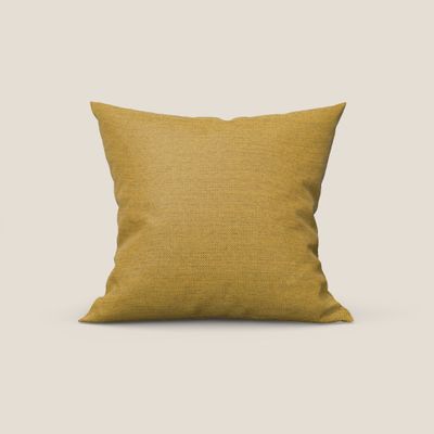 Tobago cushion available in various colours made in fabric slub faux cotton water-repellent