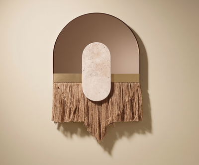 souk ecru cream mirror
