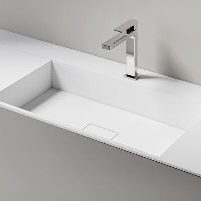 Hexis50: lavabo integrato di design