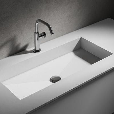 Polaris: lavabo integrato di design