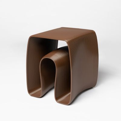 Eel Side Table Chocolate