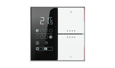 Room temperature controller with relative humidity sensor