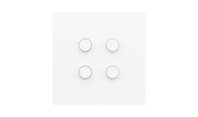 4-fold pushbutton with thermostat - RGB LED