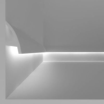 EL502 Cornice per led a soffitto o segnapasso stondato a parete
