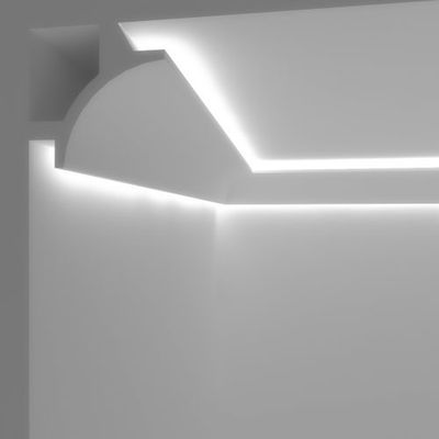 EL706 Cornice in poliuretano a doppio taglio di luce angolare
