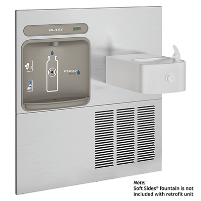 ezH2O®  Retrofit Bottle Filling Station for Soft Sides® Fountain Filtered Refrigerated Stainless