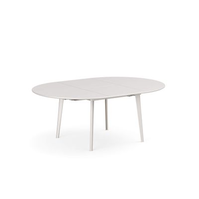 6+4 seats round extensible table / outside in Steel - Collection Plus4