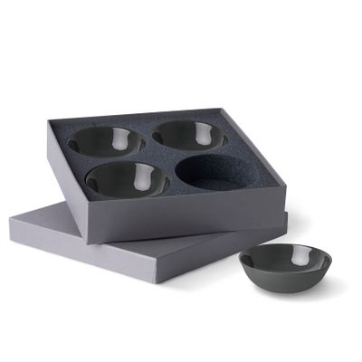 Round Small Bowl Set Of 4 Black
